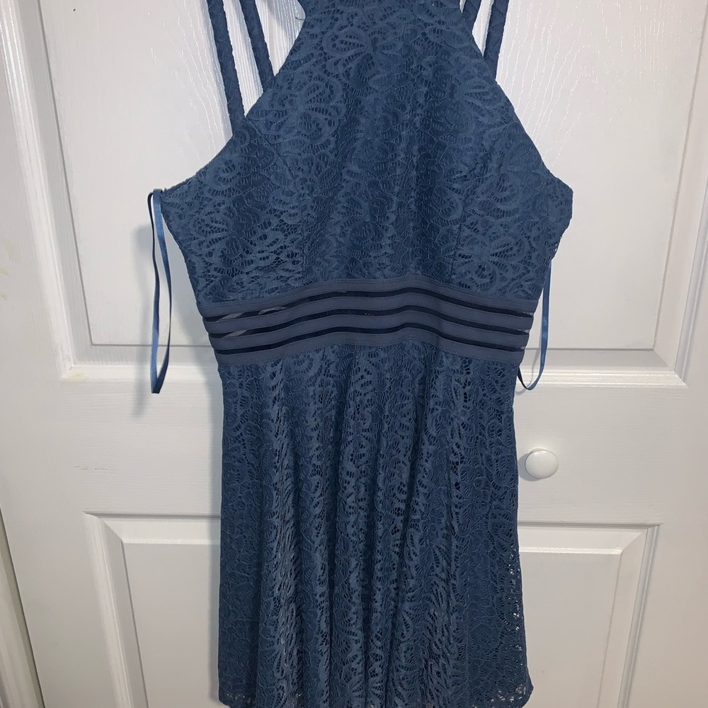 Blue Homecoming dress